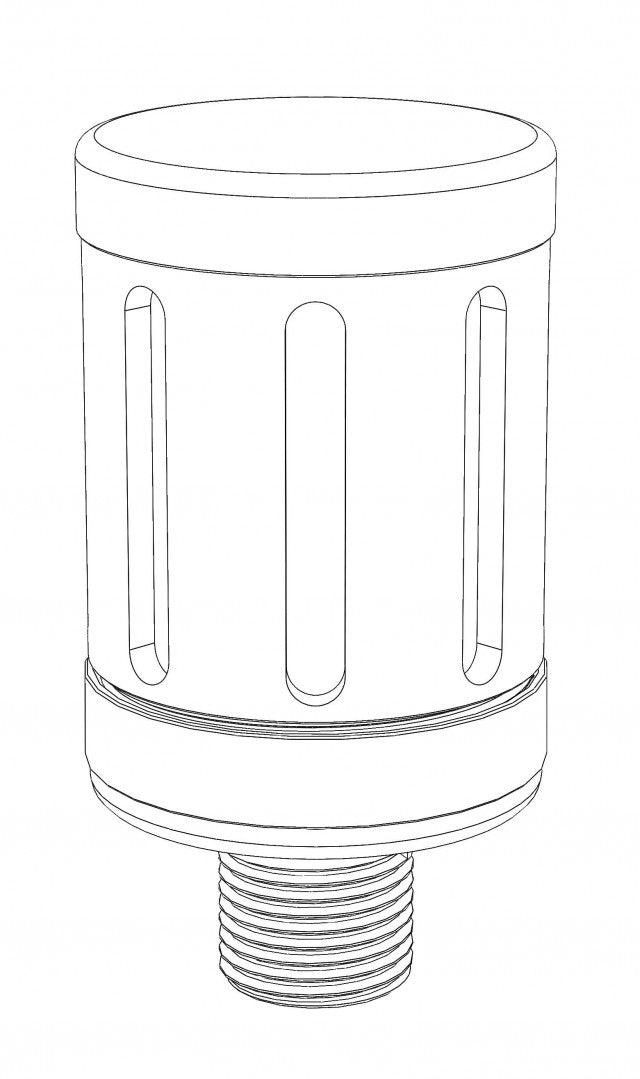 433S Stainless Steel Vacuum Pump Exhaust Housing - Pro Filters Direct